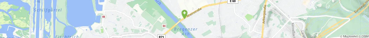 Kartendarstellung des Standorts für Brücken Apotheke in 6900 Bregenz